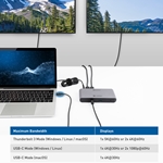 Cable Matters Thunderbolt 3 Docking Station with Dual 4K DisplayPort & 60W Power Delivery