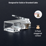 Cable Matters 100-Pack Cat6 RJ45 Modular Plugs