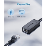 [Designed for Surface] Cable Matters 2.5Gbps USB-C to Ethernet Adapter (USB-C to Network Adapter, 2.5g Ethernet to USB-C Adapter) in Black