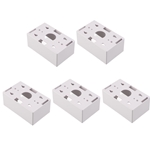 Cable Matters 5-Pack Low Voltage Surface Mount Single-Gang Backbox in White