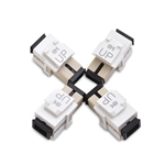 Cable Matters 4-Pack SC to SC Simplex Fiber Keystone Jack in White