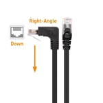Cable Matters Combo Pack Angled Cat6 Ethernet Patch Cable (Right Angle Down + Right Angle Up)