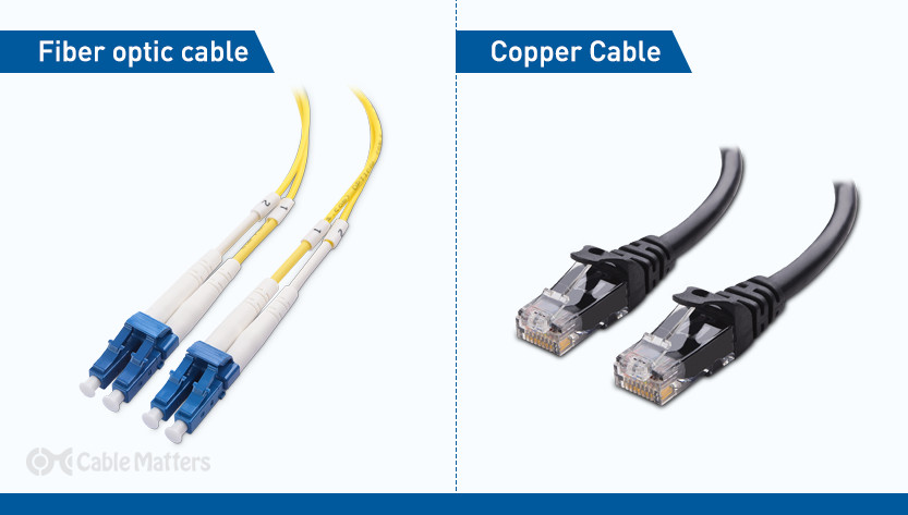 Fiber optic cables vs ethernet cables: Differences