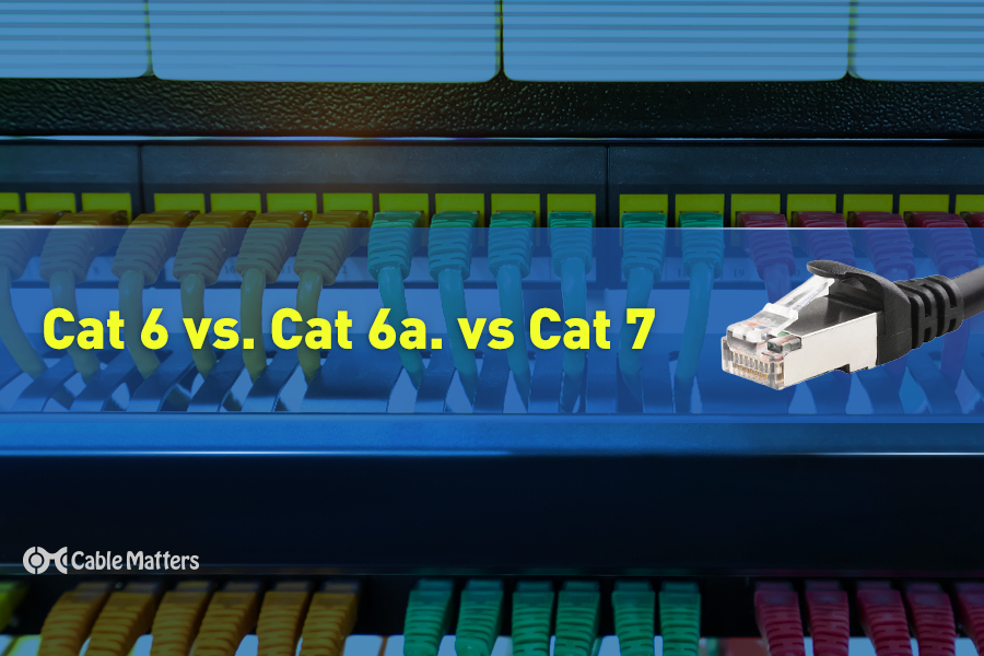 Cat6 vs Cat7 vs Cat8: What's the Difference?