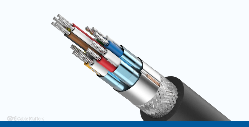 Internal Construction of a Braided Shielded Cable