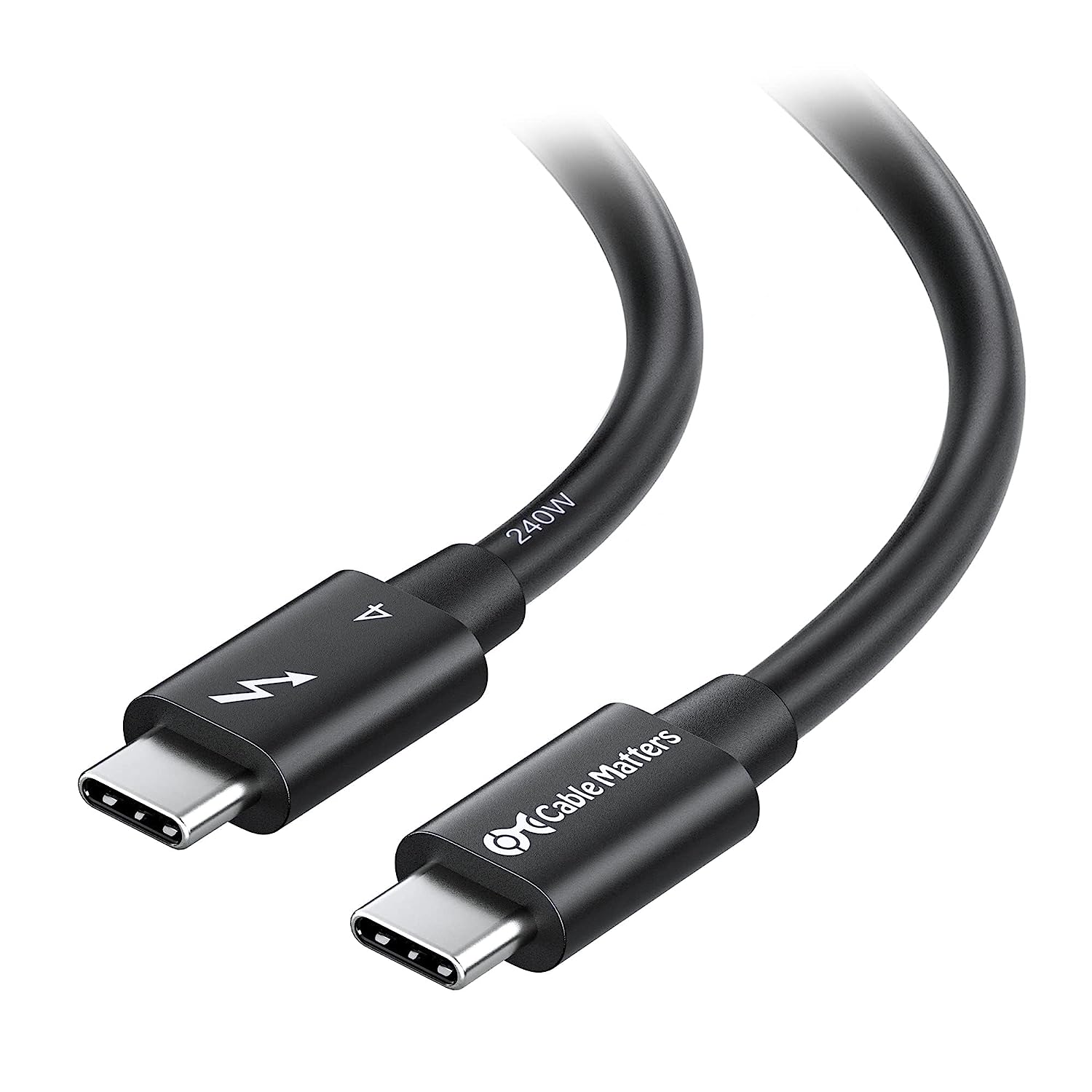 Cable Matters [Intel Certified] 40Gbps Thunderbolt 4 Cable 3.3ft with 8K Video and 240W Charging