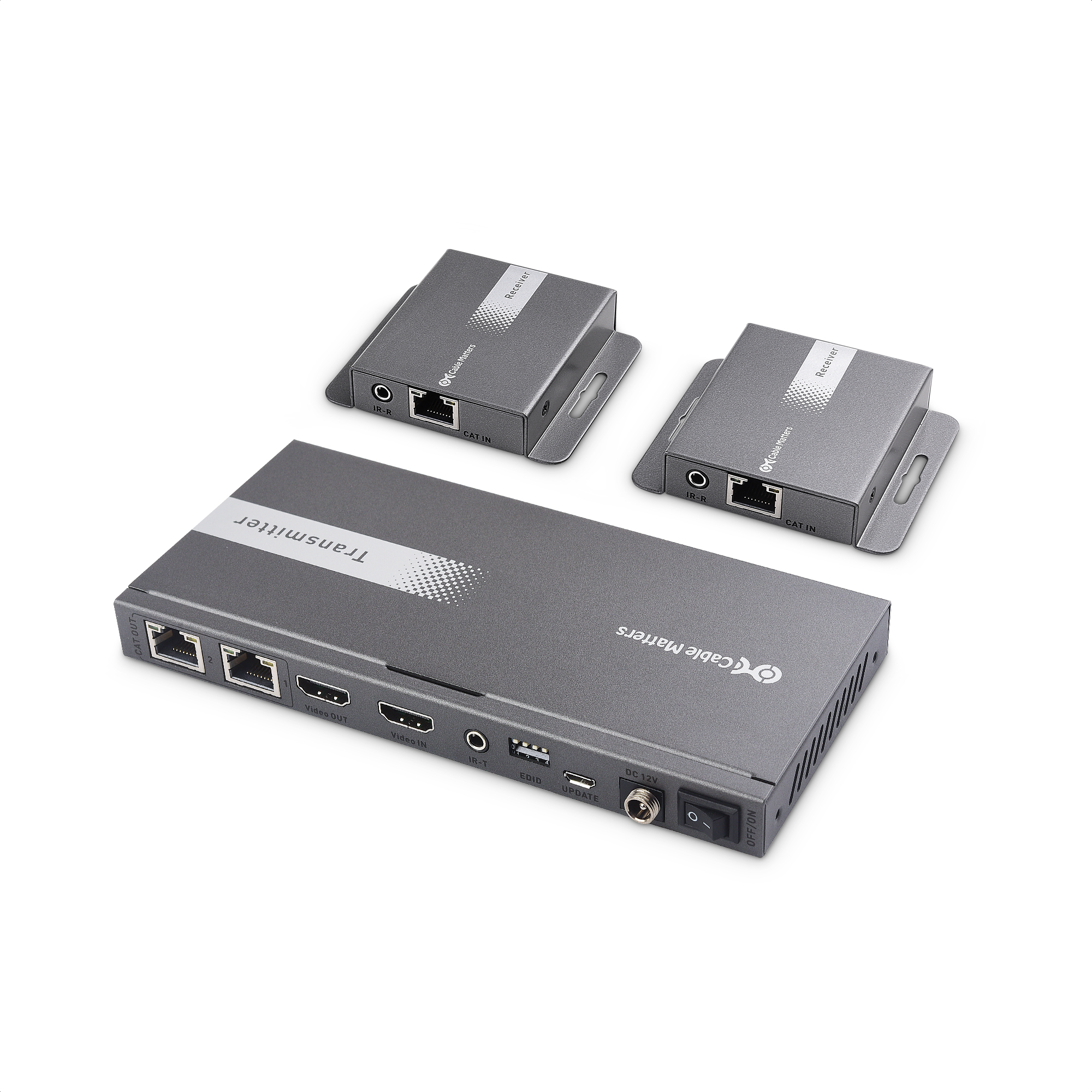 2-Port HDMI Extender/Splitter Over CAT5e/6 (130 ft.)