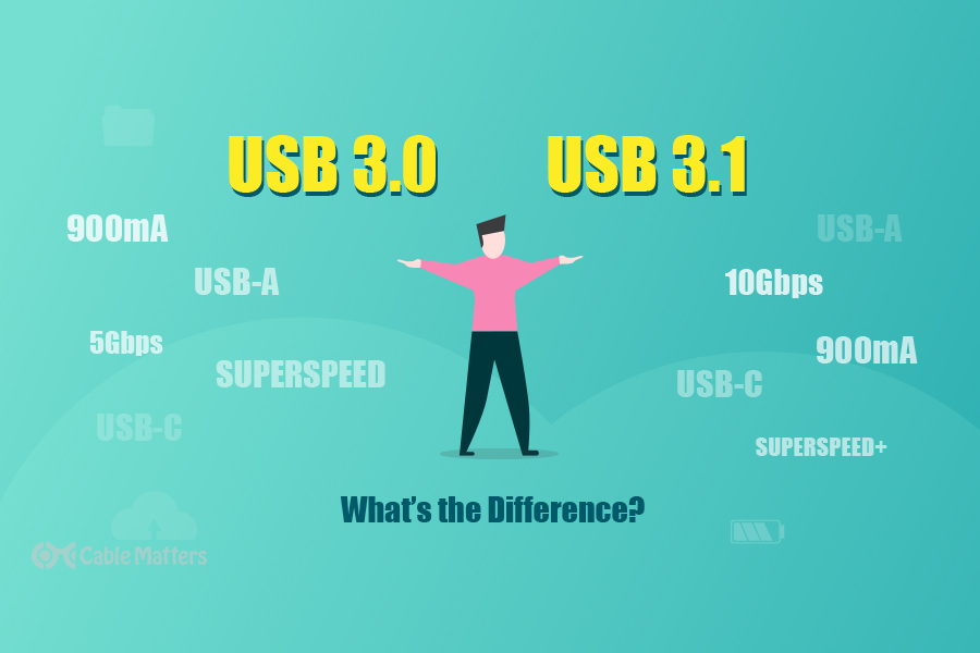 What is USB 2.0 vs 3.0, 3.1 First Generation, USB Type C , B & A