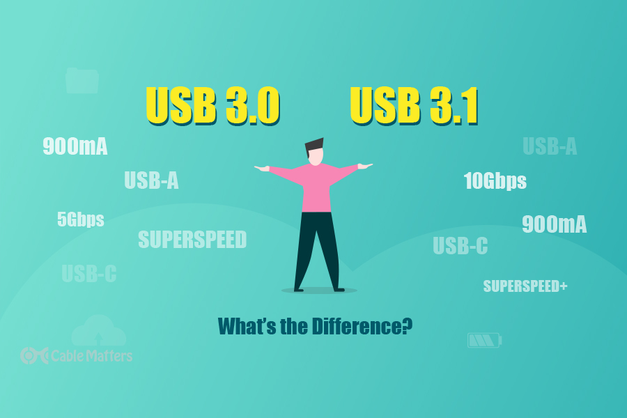 Rodet Mania Bred rækkevidde USB 3.0 vs. 3.1 - What's the Difference?