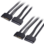 Cable Matters 3-Pack Straight SATA III 6.0 Gbps SATA Cable (SATA 3 Cable)  Black - 18 Inches 