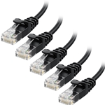 Cable Matters 5-Pack Ultra Slim Cat6 Snagless Ethernet Patch Cable