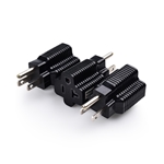 Cable Matters 3-Pack 15 Amp to 20 Amp Adapter Plug in Black (NEMA 5-15 to 5-20R)