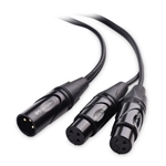 Cable Matters XLR Splitter Cable, Male to 2 Female XLR Y Cable - 18 Inches