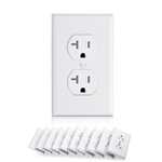 Cable Matters 10-Pack Tamper Resistant Duplex Receptacle 20 Amp Electrical Outlet