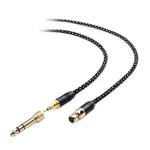 Cable Matters Braided Mini XLR to 3.5mm Cable with 3.5mm to 1/4 Inch Adapter