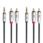 Cable Matters 2-Pack 3.5mm to 2-RCA Stereo Audio Cable