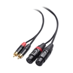 Cable Matters Dual Female XLR to Dual RCA Unbalanced Interconnect Cable