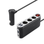 Cable Matters 3 Socket Car Cigarette Lighter Splitter with USB C and 3x USB