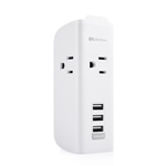 Cable Matters 3-Outlet Surge Protector Wall Plug with USB Charging