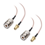 Cable Matters 2-Pack SMA Female to UHF SO-239 Male Coaxial RF Cable