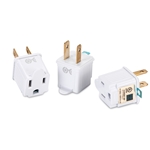 Cable Matters 3-Pack, Polarized Grounding Outlet Adapter