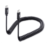 Cable Matters Coiled USB-C 60W Charging Cable - 4ft