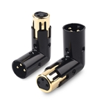 Cable Matters 2-Pack, Angle Male to Female XLR Adapter
