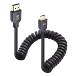 Cable Matters Coiled 8K Mini HDMI to HDMI Cable - 3 ft