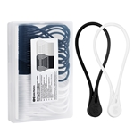 Cable Matters 20-Pack, Silicone Magnetic Cable Ties in Black and White