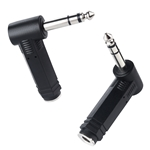 Cable Matters 2-Pack, Right Angle 6.35mm TRS Adapter