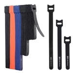 Cable Matters 100-Pack, Assorted Reusable Hook-and-Loop Cable Ties - 4,6,8 Inches