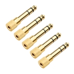 Cable Matters 5-Pack 6.3mm (1/4 inch) to 3.5 mm Male to Female Stereo Adapter