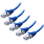 Cable Matters 5-Pack Cat6A Snagless Shielded (SSTP/SFTP) Ethernet Patch Cable