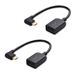 Cable Matters 2-Pack Micro USB OTG Adapter 6 Inches