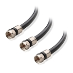 Cable Matters 3-Pack CL2 In-Wall Rated (CM) Quad Shielded RG6 Coaxial Patch Cable