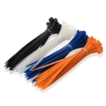 Cable Matters 200 Self-Locking 8-Inch Nylon Cable Ties in Black, White, Orange, Blue