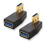 Cable Matters 2-Pack Right Angle USB 3.0 Male to Female Adapter