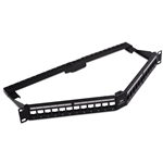 Cable Matters 24-Port Keystone Jack Blank 19” Angled Patch Panel