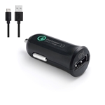 Cable Matters 18W 2.4A 1-Port USB Car Charger with Certified Qualcomm Quick Charge 2.0 Technology