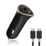 Cable Matters 15W / 3A USB-C Car Charger with a Bonus USB-C Cable in Black
