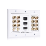 Cable Matters Triple Gang 7.2 Speaker Wall Plate with HDMI