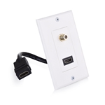 Cable Matters HDMI Wall Plate with Coax Outlet