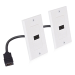 Cable Matters 2-Pack 1-Port HDMI Wall Plate in White