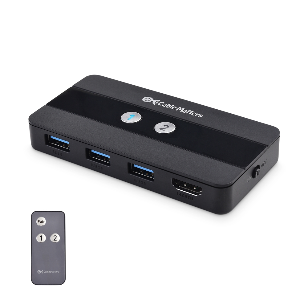 kvm switch 3 monitors 2 computers usb c