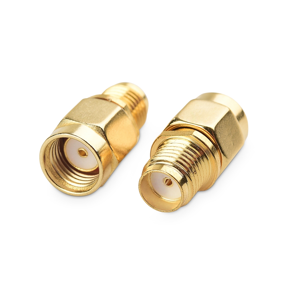 1 pcs SMA RP Male to SMA RP Male Coaxial Adapter RF Connector RP Gold Plated 
