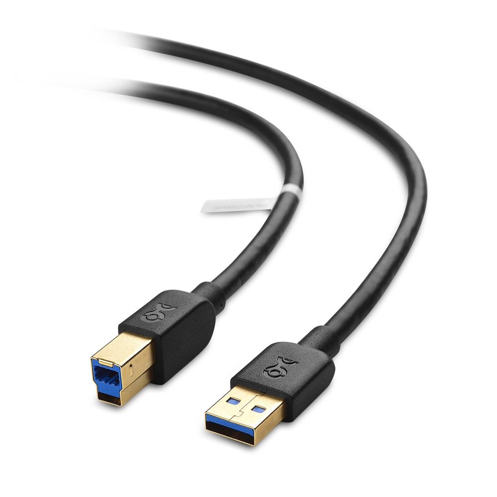 USB 3.0 Type A to Type B Printer Cable FAST USB 3 Lead BLACK 1m 2m 3m 5m