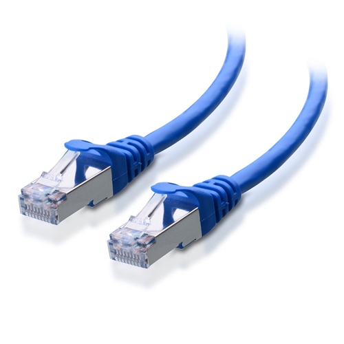10 Pack Ethernet Cable CAT6A Cable Shielded White Professional Series 550MHZ InstallerParts 10Gigabit/Sec Network/High Speed Internet Cable Booted 1 FT SSTP
