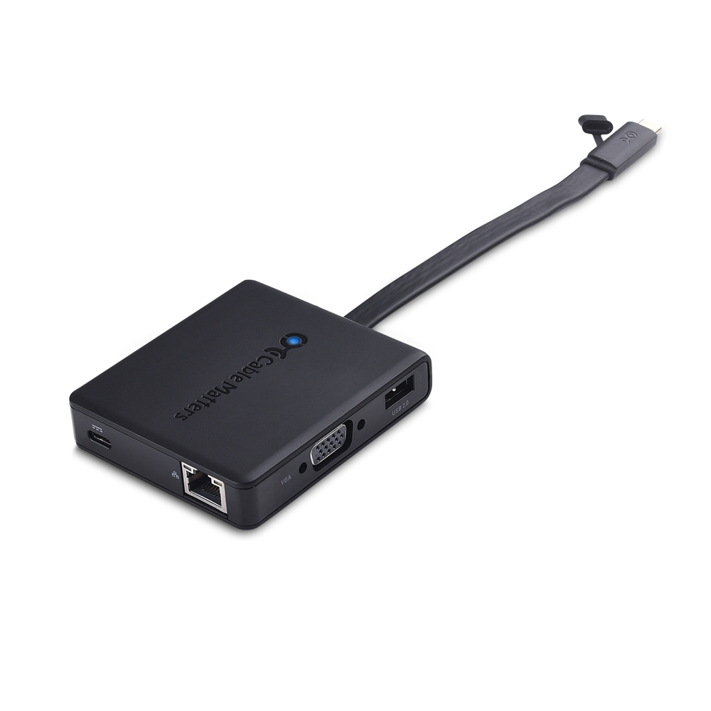 kasteel verklaren astronomie USB-C Multiport Adapter with HDMI, DisplayPort, VGA, USB 2.0, Fast  Ethernet, and Power Delivery
