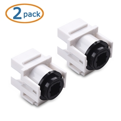 Cable Matters 2-Pack Digital Audio Toslink Keystone Jack Coupler