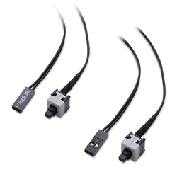 Cable Matters 2-Pack ATX PC Motherboard 2-Pin Power SW Cord - 20 Inches